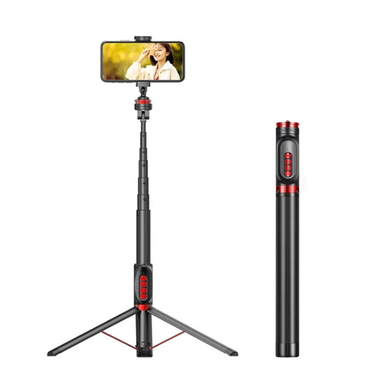Aluminum Alloy Mobile Phone Bluetooth Selfie Stick Live Floor Tripod Bracket, Height: 1.8m�������...