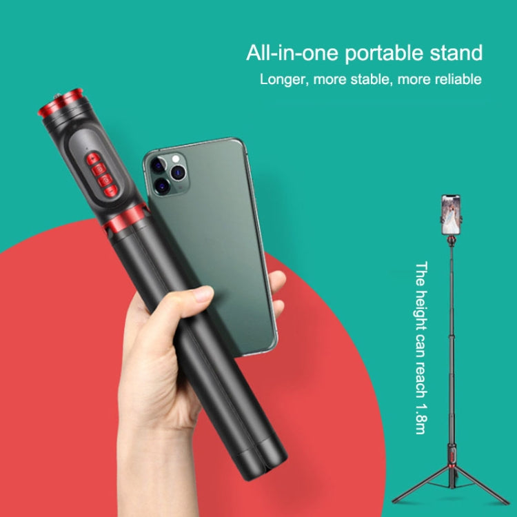 Aluminum Alloy Mobile Phone Bluetooth Selfie Stick Live Floor Tripod Bracket, Height: 1.8m�������...