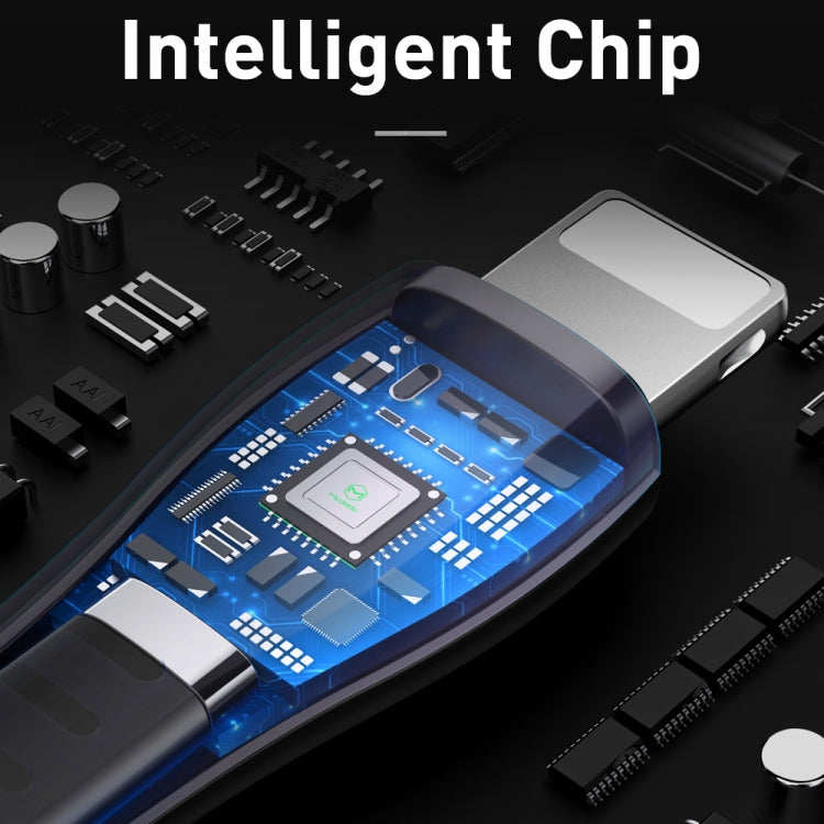 Mcdodo CA-6361 Flying Fish Series 8 Pin to USB LED Cable, Length: 1.2m