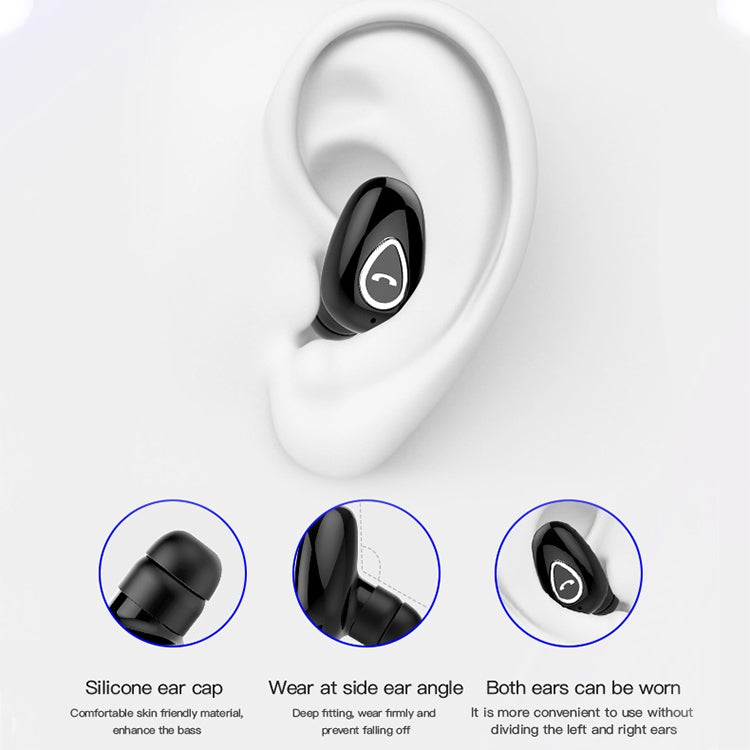 YX01 Sweatproof Bluetooth 4.1 Wireless Bluetooth Earphone with Charging Box, Support Memory Conne...