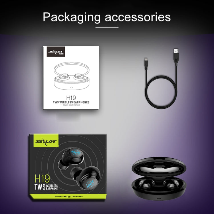 EALOT H19 TWS Automatic Connection Bluetooth Earphone