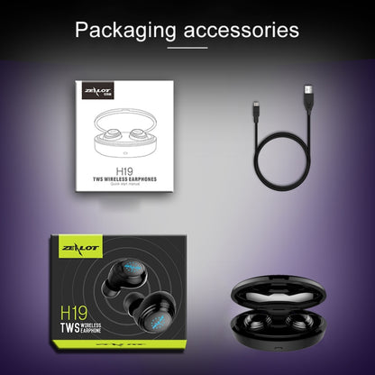 EALOT H19 TWS Automatic Connection Bluetooth Earphone