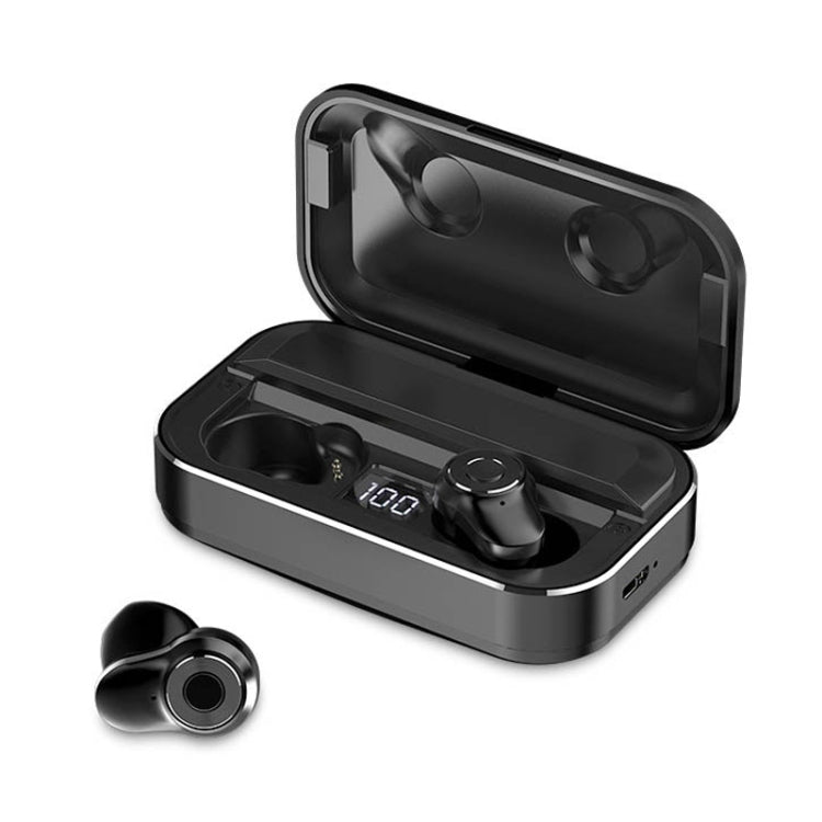 A6 TWS Bluetooth 5.0 Touch Wireless Bluetooth Earphone with Charging Box & LED Smart Digital Disp...