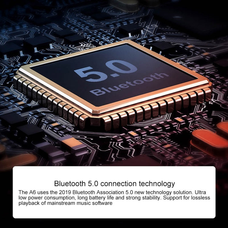 A6 TWS Bluetooth 5.0 Touch Wireless Bluetooth Earphone with Charging Box & LED Smart Digital Disp...