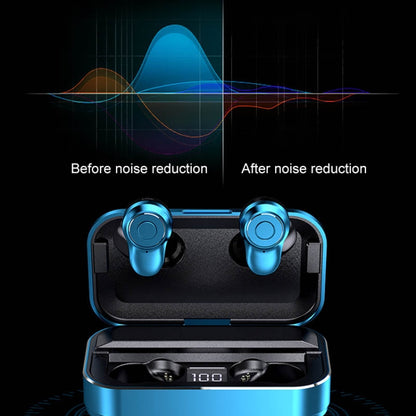 A6 TWS Bluetooth 5.0 Touch Wireless Bluetooth Earphone with Charging Box & LED Smart Digital Disp...
