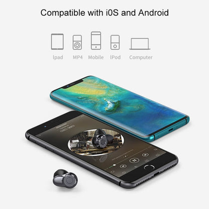 A6 TWS Bluetooth 5.0 Touch Wireless Bluetooth Earphone with Charging Box & LED Smart Digital Disp...