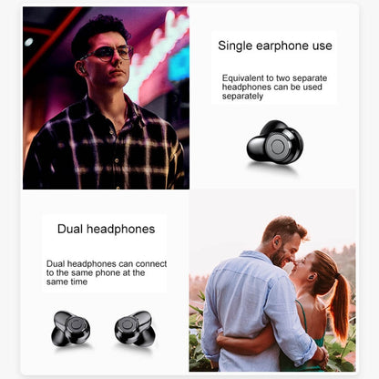 A6 TWS Bluetooth 5.0 Touch Wireless Bluetooth Earphone with Charging Box & LED Smart Digital Disp...
