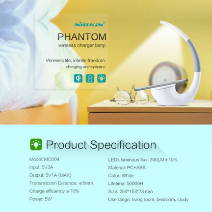 NILLKIN Wireless Charger + LED Light Lamp