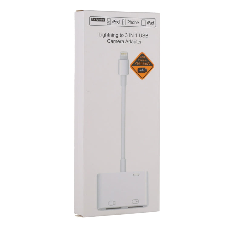 AK109 3 in 1 Camera Adapter, Support for iOS 13.0 and Above System