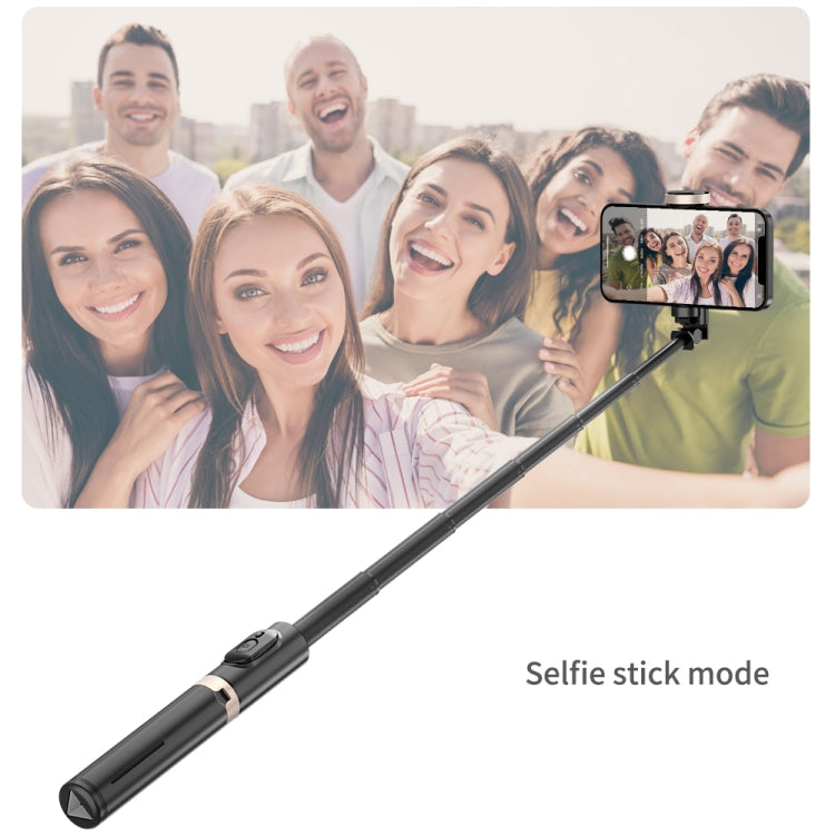 Q12 Hidden Design Reinforced Bluetooth Remote Control Tripod Selfie Stick, Q12 (Black), Q12s (Pin...