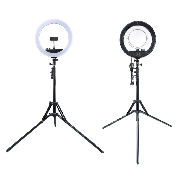 MANTOO RL-18 II 100-240V 55W 18 inch Two-color Dimmable Ring Fill Light with Tripod, 18 inch