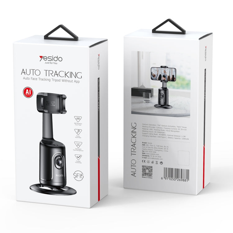 Yesido SF15 Intelligent Face Recognition 360-degree Rotating PTZ Shooting Holder