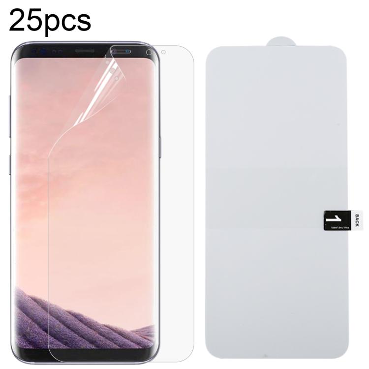 25 PCS For Galaxy S8 Plus Soft TPU Full Coverage Front Screen Protector��������������������������...