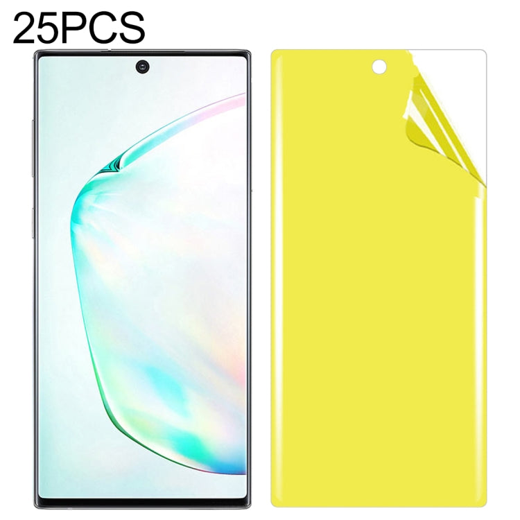 25 PCS For Galaxy Note 10+ Soft TPU Full Coverage Front Screen Protector�������������������������...