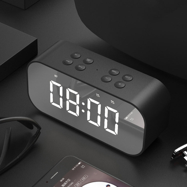 AEC BT501 Bluetooth 5.0 Mini Speaker with LED & Alarm Clock & Clock & Mirror, Support 32G TF Card...