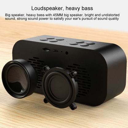 AEC BT501 Bluetooth 5.0 Mini Speaker with LED & Alarm Clock & Clock & Mirror, Support 32G TF Card...