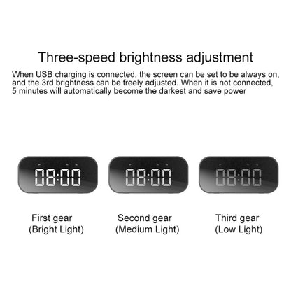 AEC BT501 Bluetooth 5.0 Mini Speaker with LED & Alarm Clock & Clock & Mirror, Support 32G TF Card...