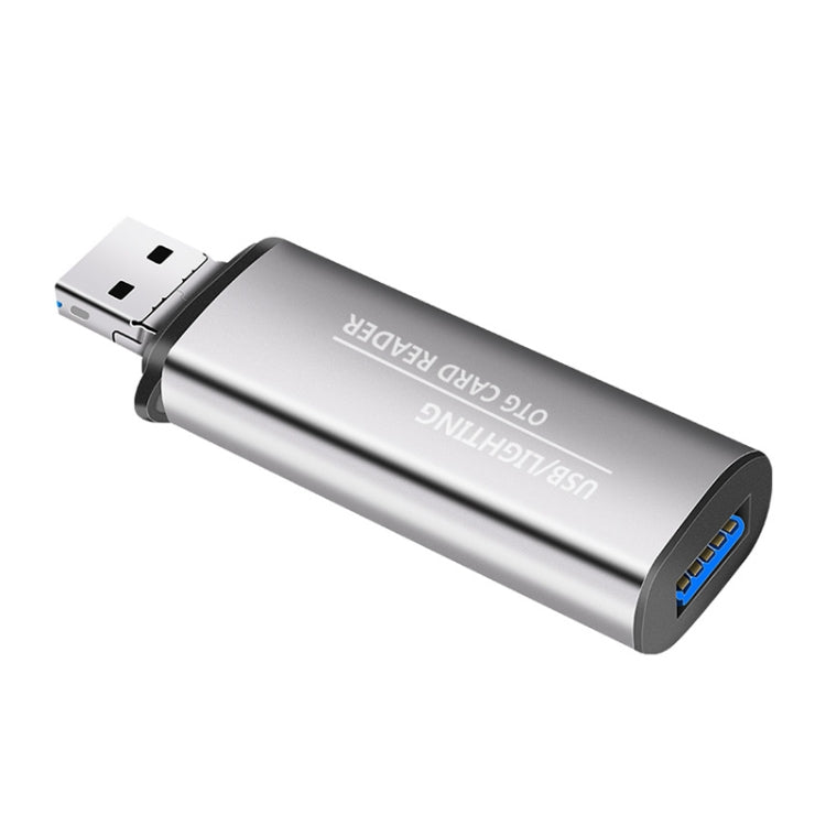 USB Flash Disk / Memory Card Dual Card Slot OTG Card Reader