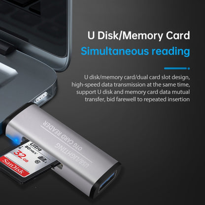 USB Flash Disk / Memory Card Dual Card Slot OTG Card Reader