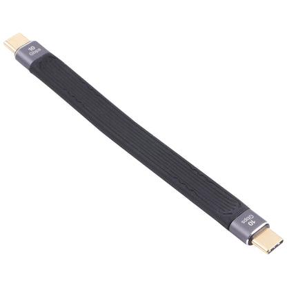 10Gbps Double USB-C / Type-C Soft Flat Data Transmission Fast Charging Cable, Double USB-C / Type-C