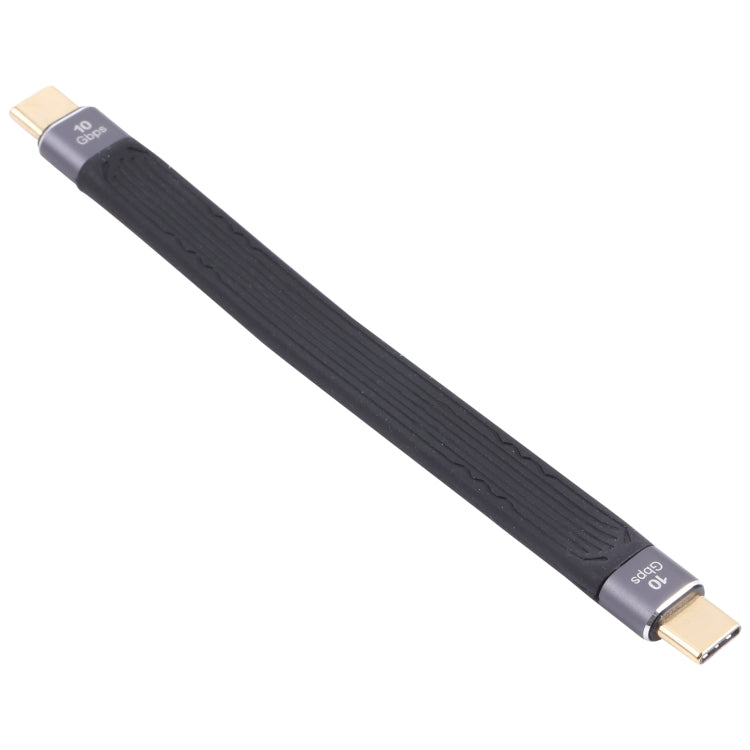 10Gbps Double USB-C / Type-C Soft Flat Data Transmission Fast Charging Cable, Double USB-C / Type-C