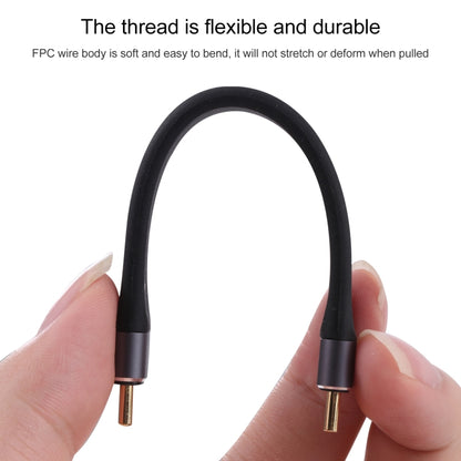 10Gbps Double USB-C / Type-C Soft Flat Data Transmission Fast Charging Cable, Double USB-C / Type-C