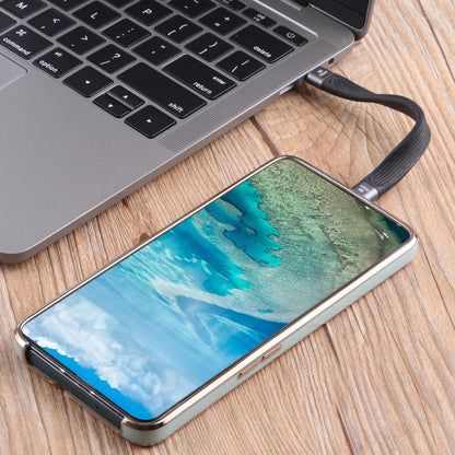 10Gbps Double USB-C / Type-C Soft Flat Data Transmission Fast Charging Cable, Double USB-C / Type-C