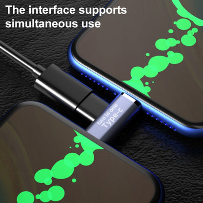 USB-C / Type-C Female to 8 Pin Male + USB-C / Type-C Male Converter������������������������������...