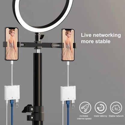 S-330 5 in 1 8 Pin Male to 8 Pin / USB3.0 / RJ45 / 3.5mm Female Adapter, S-330