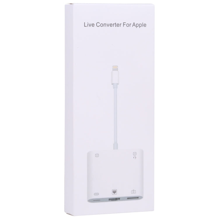 S-330 5 in 1 8 Pin Male to 8 Pin / USB3.0 / RJ45 / 3.5mm Female Adapter, S-330