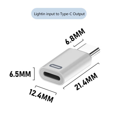 8 Pin Female to USB-C / Type-C Male Adapter Gen3, Supports PD Fast Charging, Gen3