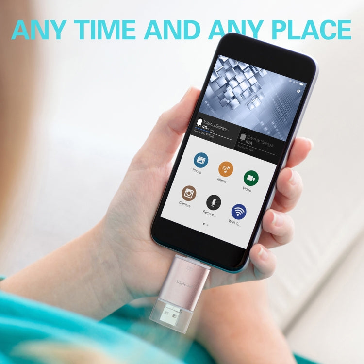 Richwell 3 in 1 64G Type-C + 8 Pin + USB 3.0 Flash Disk