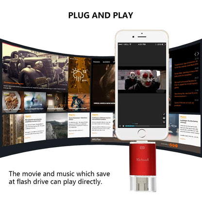 Richwell 3 in 1 64G Type-C + 8 Pin + USB 3.0 Flash Disk