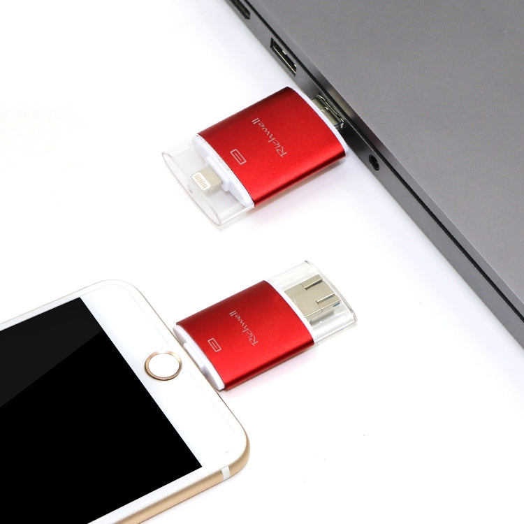 Richwell 3 in 1 64G Type-C + 8 Pin + USB 3.0 Flash Disk