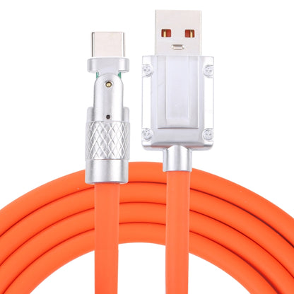 Mech Series 6A 120W USB to Type-C 180-degree Metal Plug Fast Charging Cable, Length: 1.8m