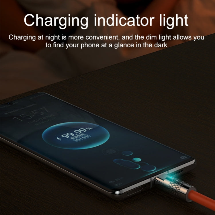 Mech Series 6A 120W USB to 8 Pin Metal Plug Silicone Fast Charging Data Cable, Length: 1.2m������...