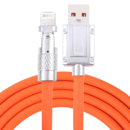 Mech Series 6A 120W USB to 8 Pin 180-degree Metal Plug Fast Charging Cable, Length: 1.2m, 1.2m 8 ...