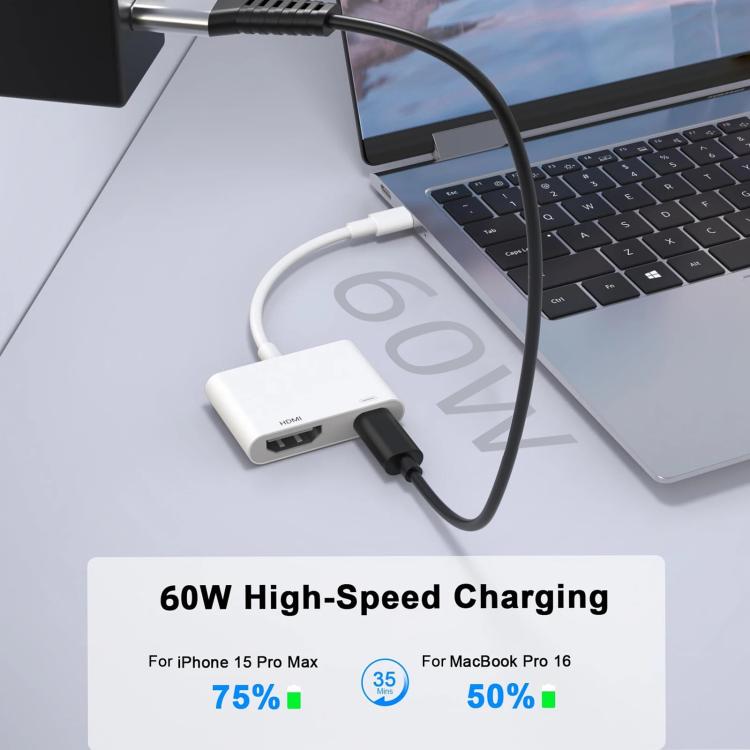 USB-C/Type-C to HDMI+USB-C/Type-C Video Converter, Type-C