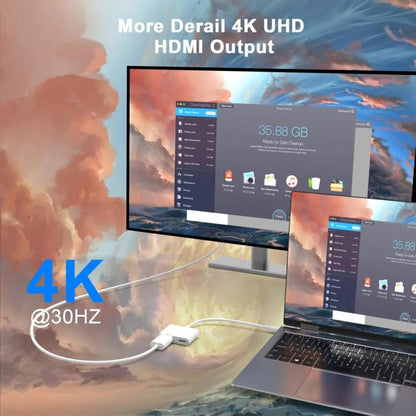 USB-C/Type-C to HDMI+USB-C/Type-C Video Converter, Type-C