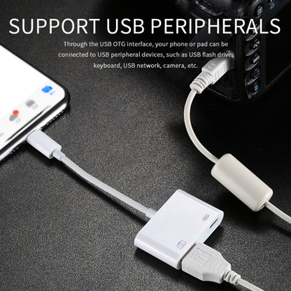 8 Pin to USB & 8 Pin Data Charging Cable