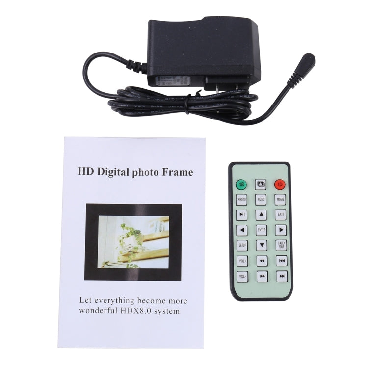 13.0 inch LED Display Digital Photo Frame with Holder / Remote Control, Allwinner, Support USB / ...