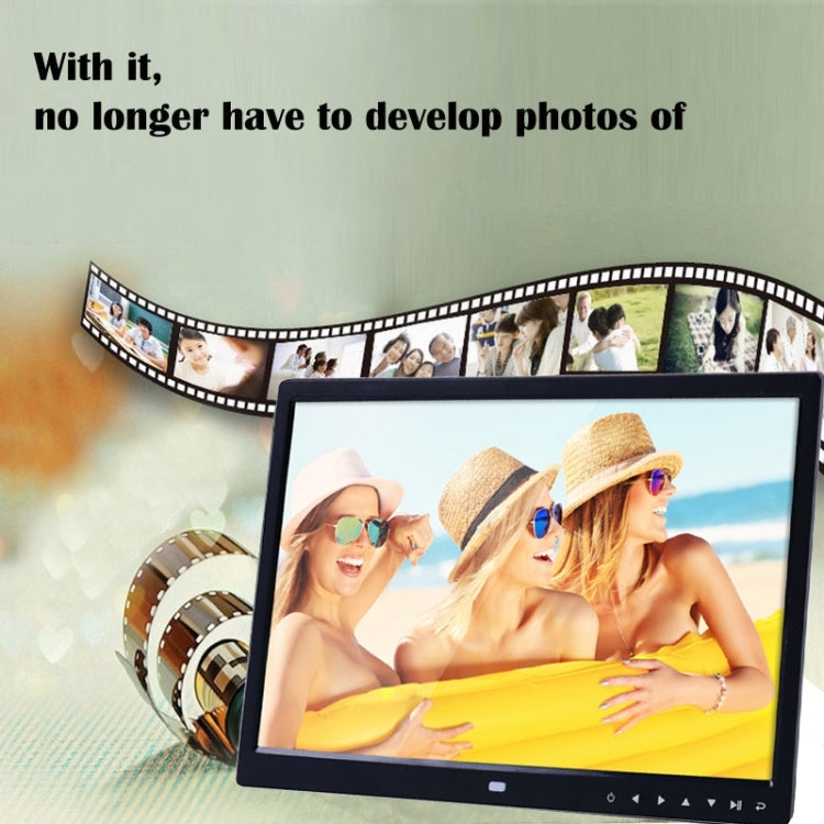 13.0 inch LED Display Digital Photo Frame with Holder / Remote Control, Allwinner, Support USB / ...