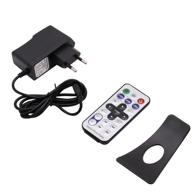 AC 100-240V 8 inch TFT Screen Digital Photo Frame with Holder & Remote Control, Support USB / SD ...