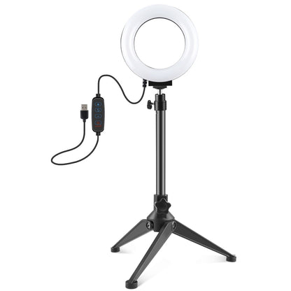 PULUZ 4.7 inch 12cm USB 3 Modes Lights+Desktop Tripod Holder