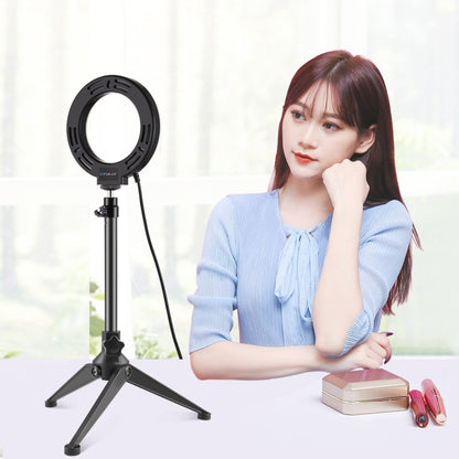 PULUZ 4.7 inch 12cm USB 3 Modes Lights+Desktop Tripod Holder