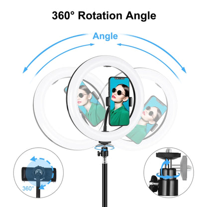 PULUZ 10.2 inch 26cm LED Ring Light  + 1.1m Tripod Mount Selfie Beauty Vlogging Video Light  Live...