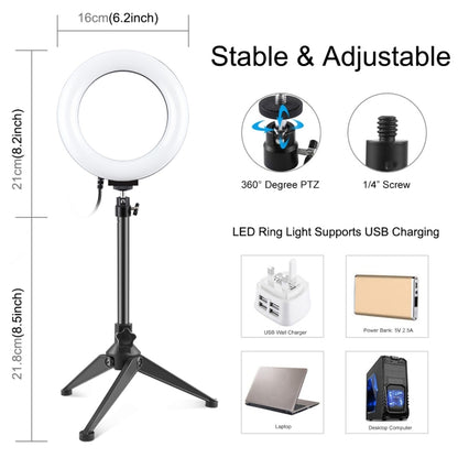 6.2 inch Ring Light + Desktop Tripod