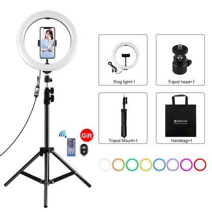 PULUZ 26cm Curved Surface RGBW LED Ring Light Broadcast Kits
