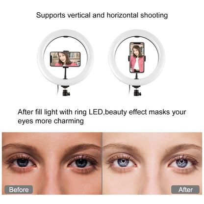 PULUZ 26cm LED Ring Vlogging Video Light Live Broadcast Kits