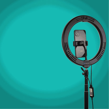 PULUZ 10.2 inch 26cm RGBW Light + 1.65m Tripod Mount Curved Surface USB RGBW Dimmable LED Ring Vl...